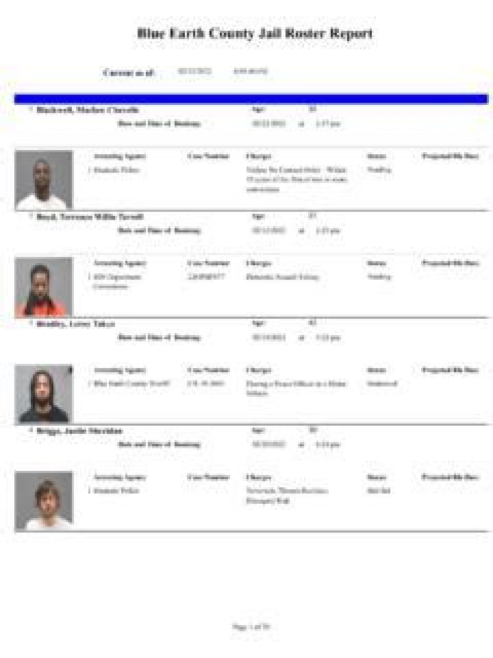 Blue Earth County Jail Roster: Comprehensive Guide and Essential Information