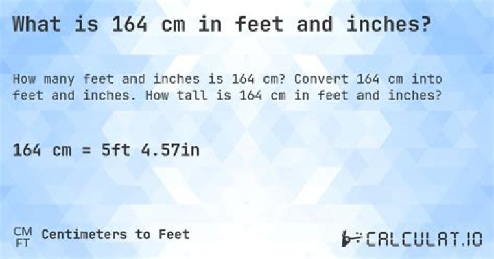 How Tall is 164 cm in Feet? A Complete Guide to Conversion and Context